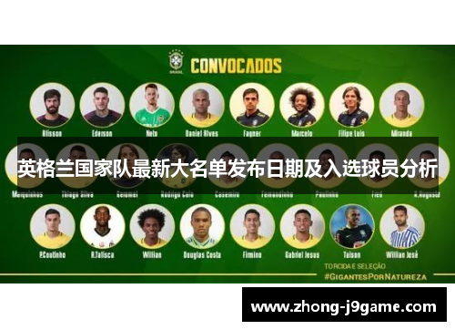 英格兰国家队最新大名单发布日期及入选球员分析